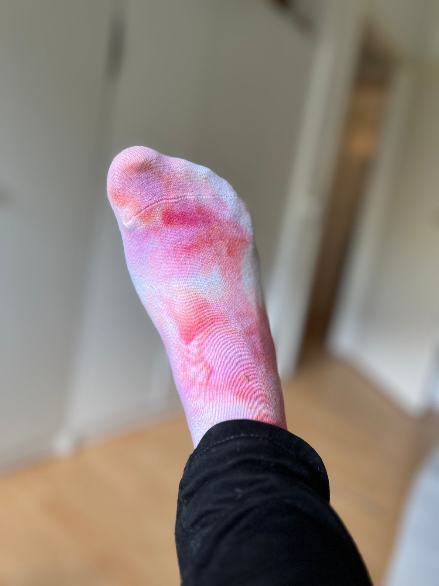 Ice Dye Socken aus Baumwolle in California Sunset