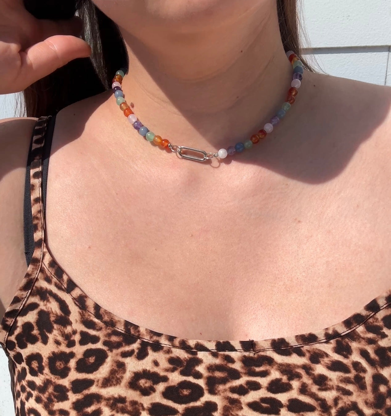 Gemischte Edelsteinkette