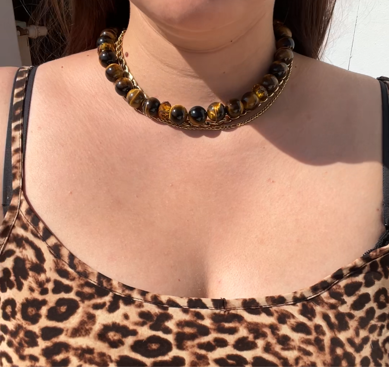 Tigerauge Edelsteinkette
