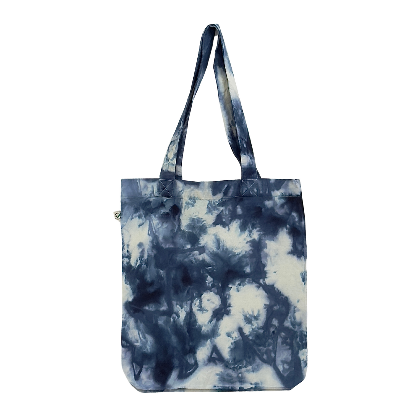 Ice Dye Baumwolltasche Blau