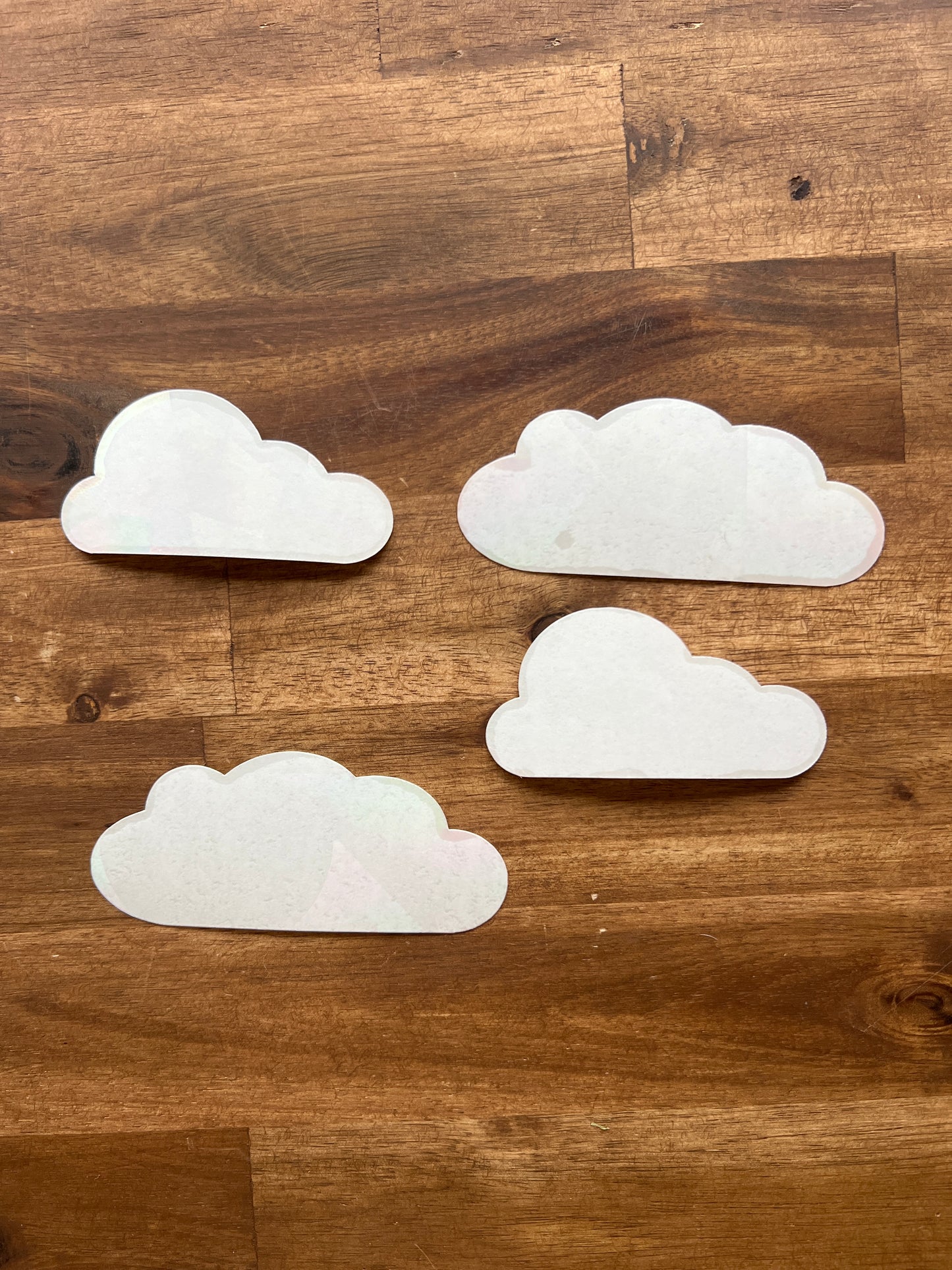 Suncatcher Fenstersticker 4er Set Wolken
