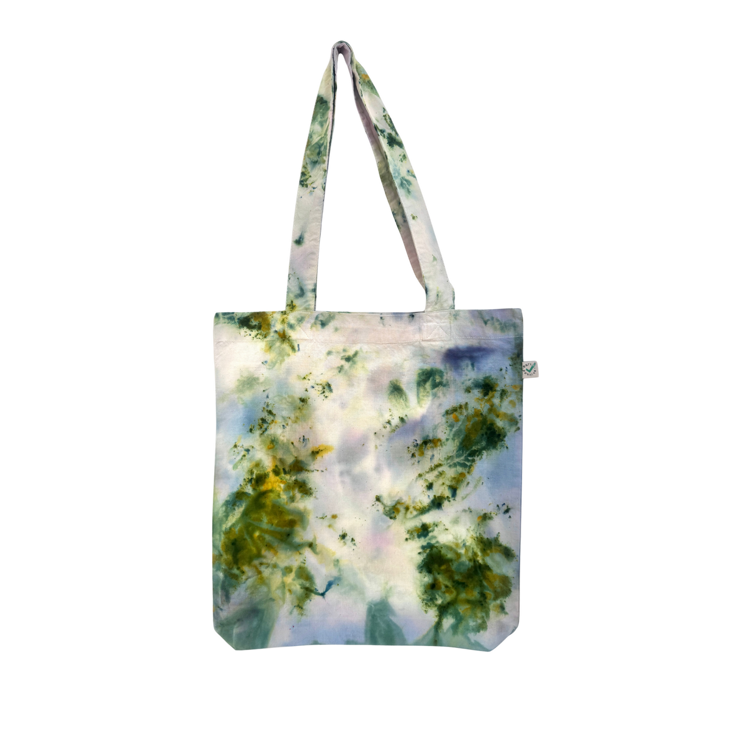 Ice Dye Baumwolltasche Grün