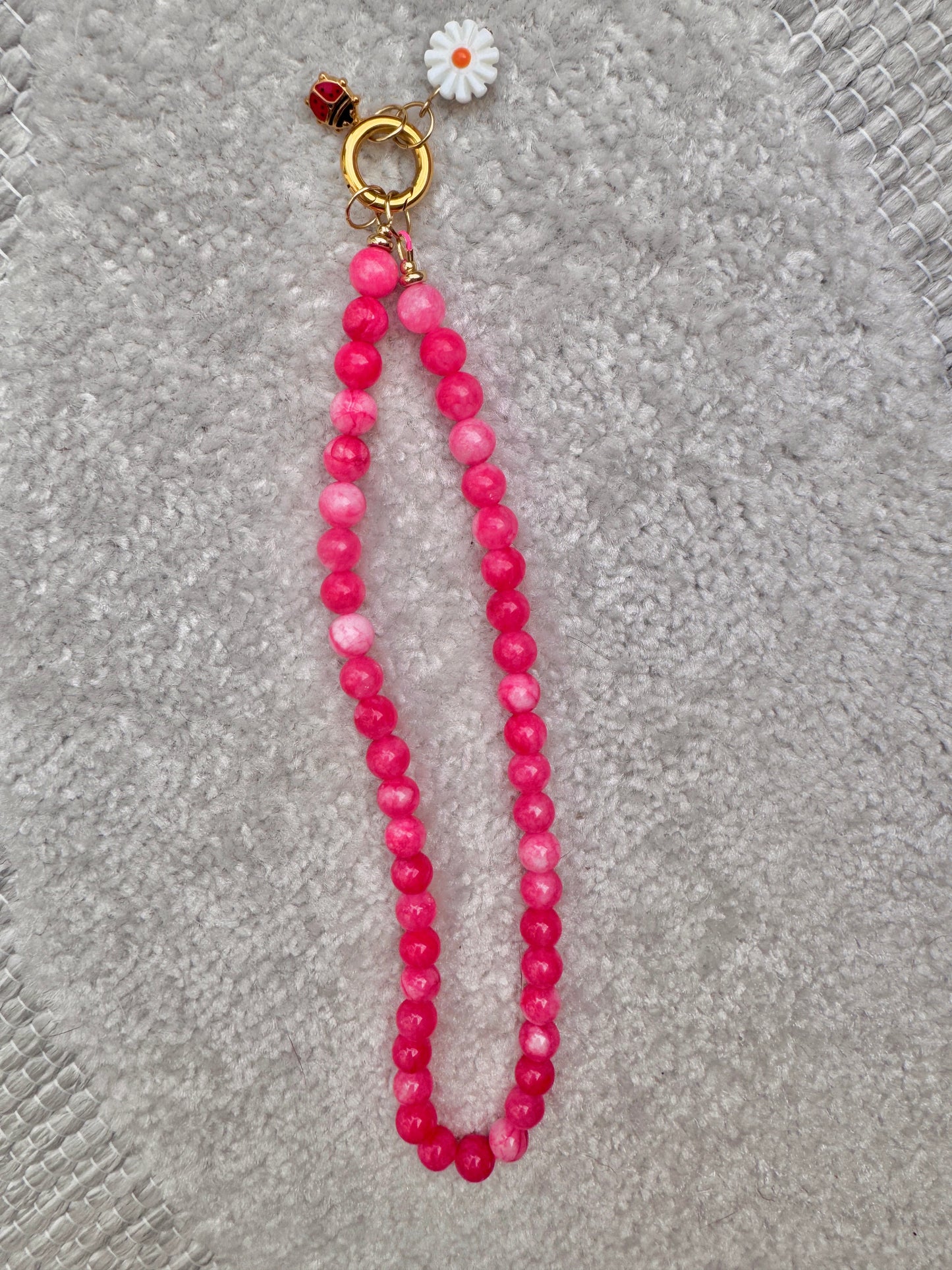 Pink Jade Edelsteinkette