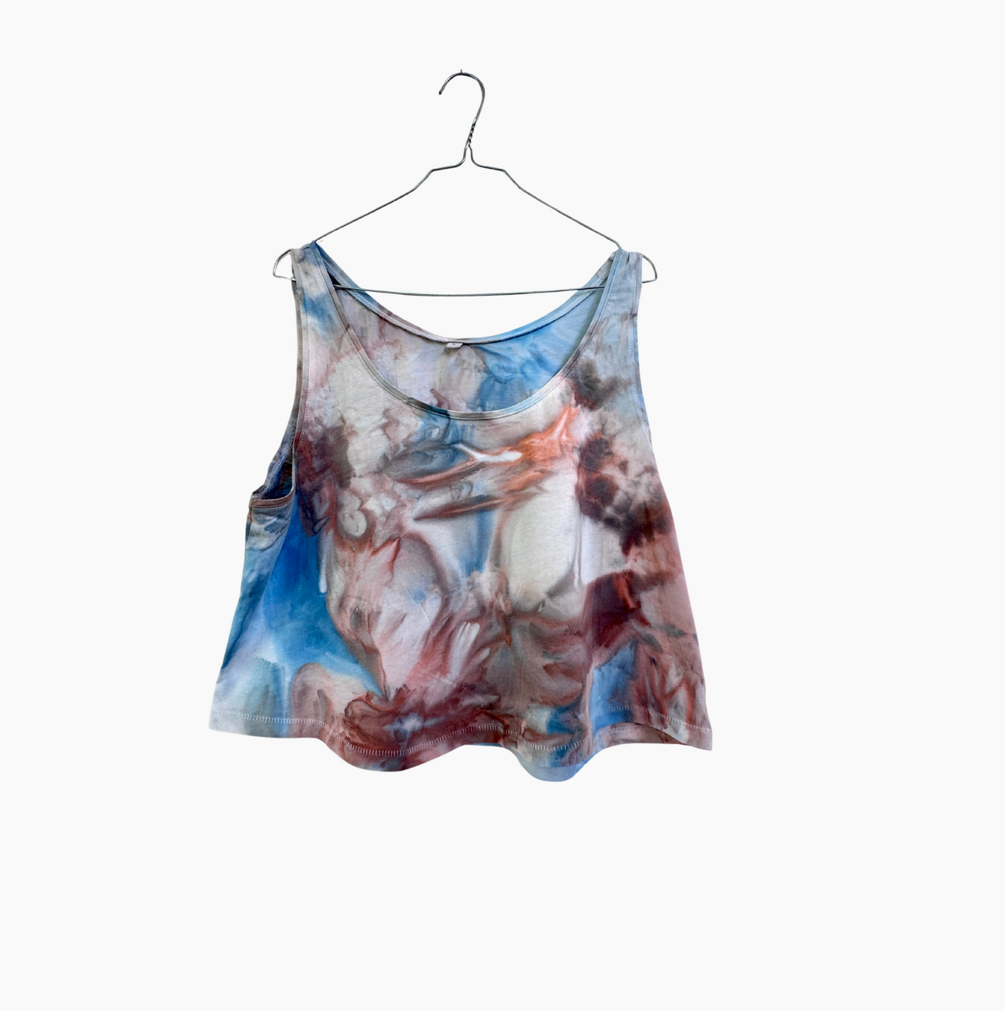 Ice Dye Tanktop in L blau-sand