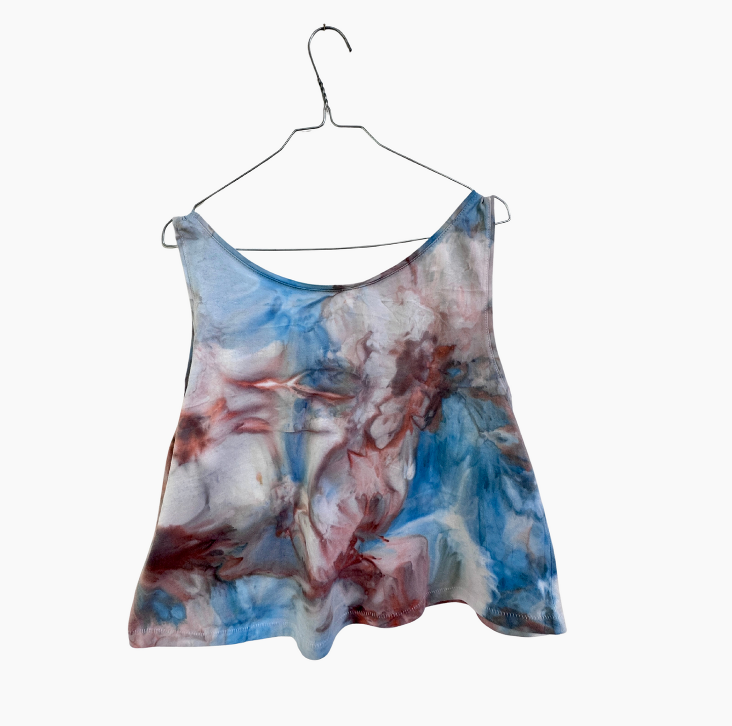 Ice Dye Tanktop in L blau-sand