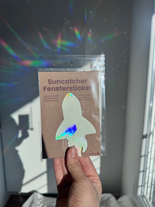 Suncatcher Fenstersticker Rakete