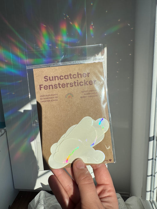 Suncatcher Fenstersticker 4er Set Wolken