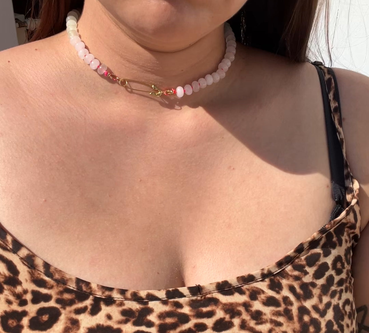 Rainbow Jade Edelsteinkette