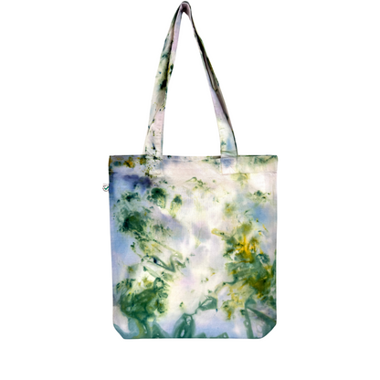 Ice Dye Baumwolltasche Grün