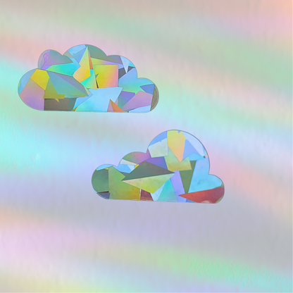 Suncatcher Fenstersticker Set Wolken