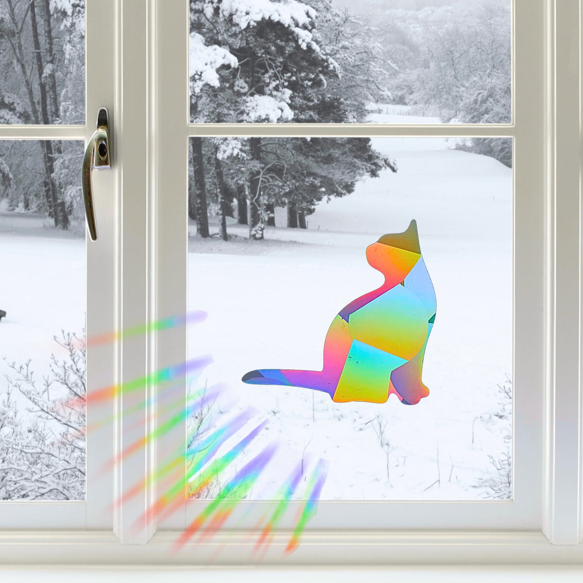 Suncatcher Fenstersticker XL Katze