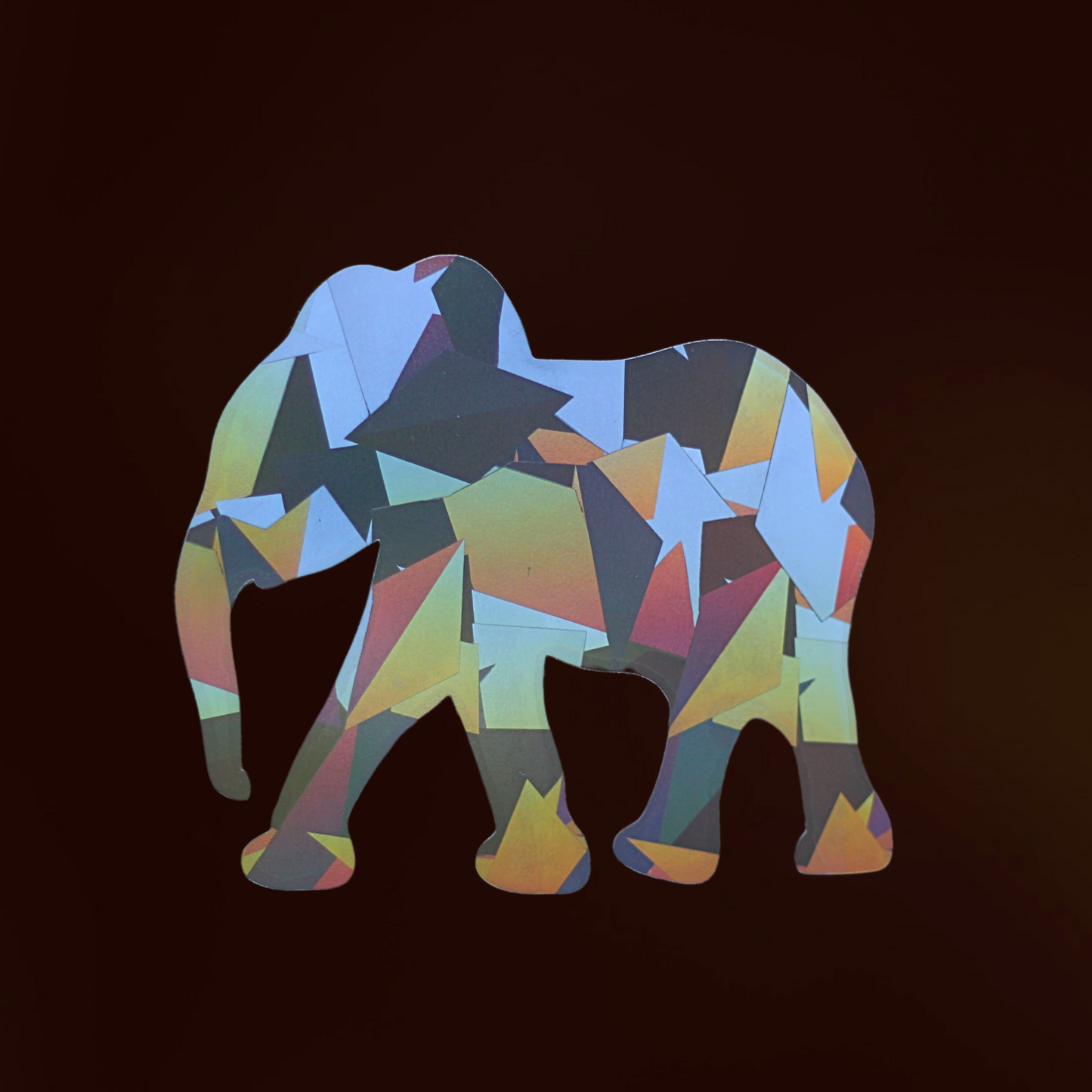 Suncatcher Fenstersticker XL Elefant