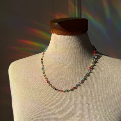 Edelsteinkette Steel & Stone (silber)