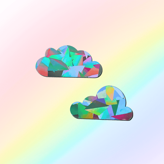 Suncatcher Fenstersticker 2er Set Wolken