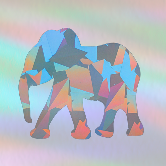Suncatcher Fenstersticker XL Elefant