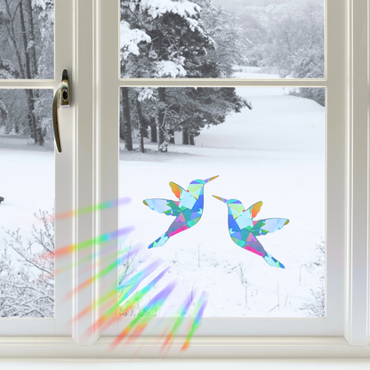 Suncatcher Fenstersticker 2er Set Kolibri