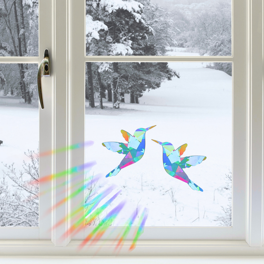 Suncatcher Fenstersticker 2er Set Kolibri