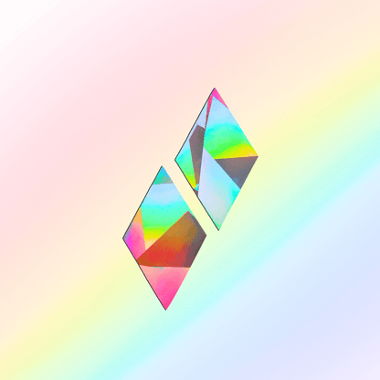 Suncatcher Fenstersticker 2er Set Diamanten