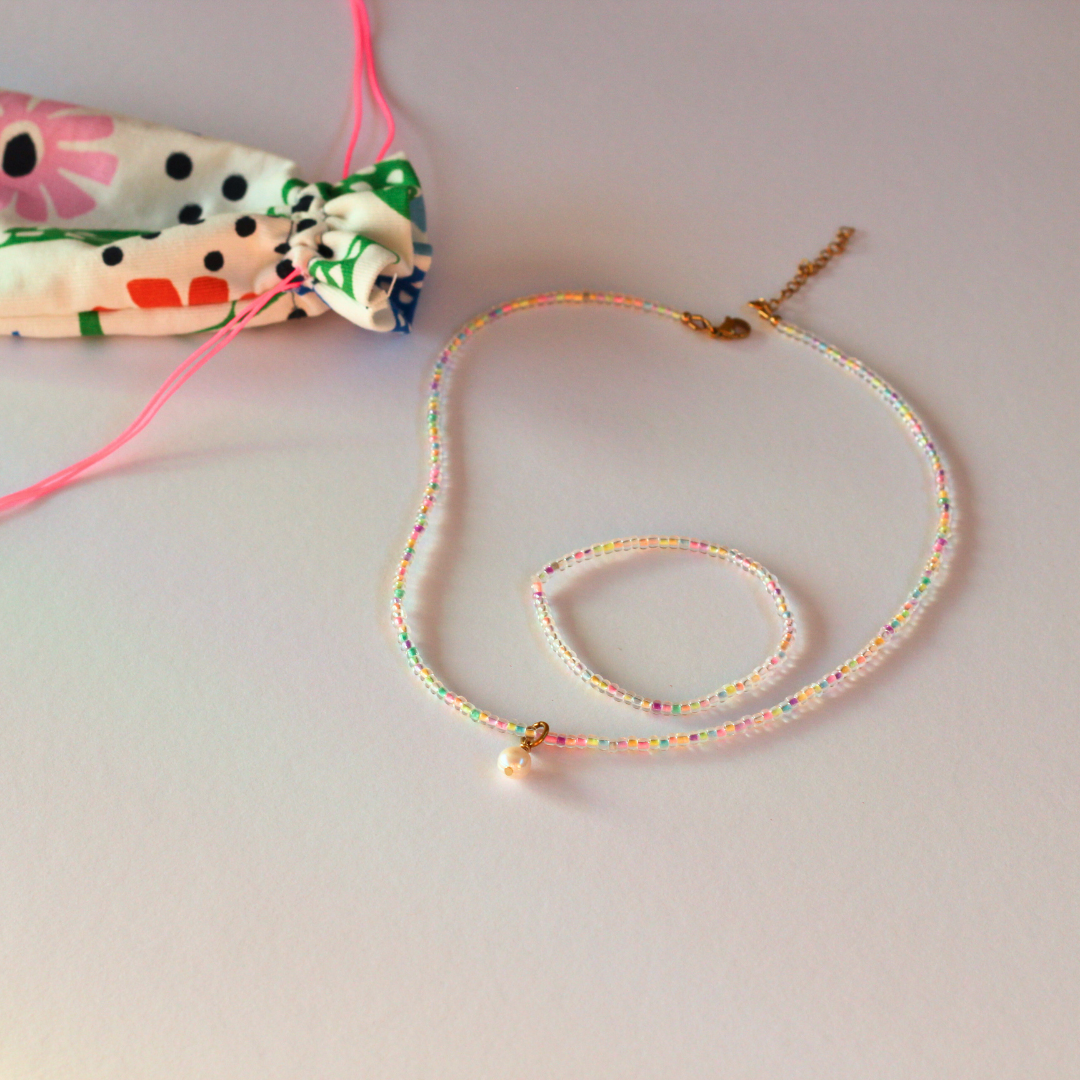 Edelsteinkette Soft Rainbow