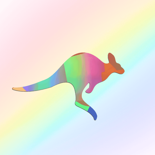 Suncatcher Fenstersticker XL Känguru