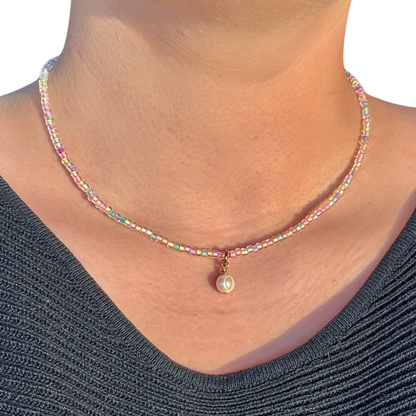 Edelsteinkette Soft Rainbow