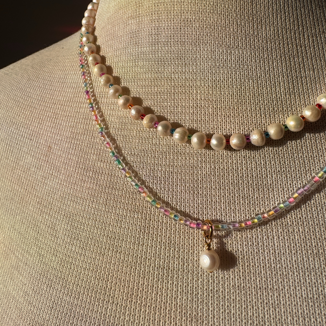 Edelsteinkette Soft Rainbow