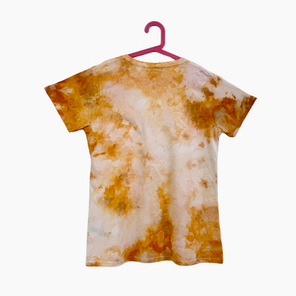 Ice Dye T-Shirt gelb in S/M (Damen)