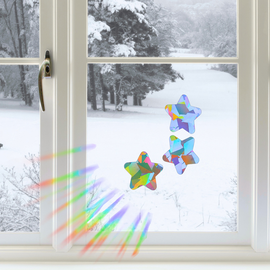 Suncatcher Fenstersticker 3er Set Sterne