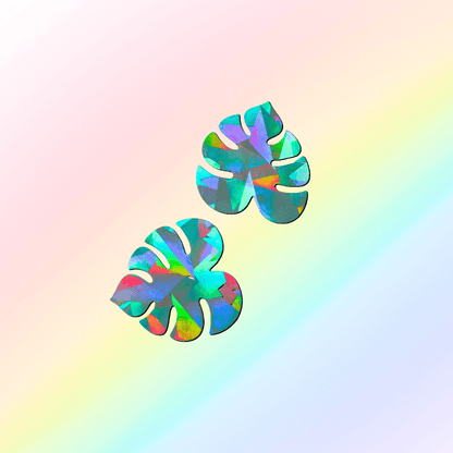 Suncatcher Fenstersticker 2er Set Monstera