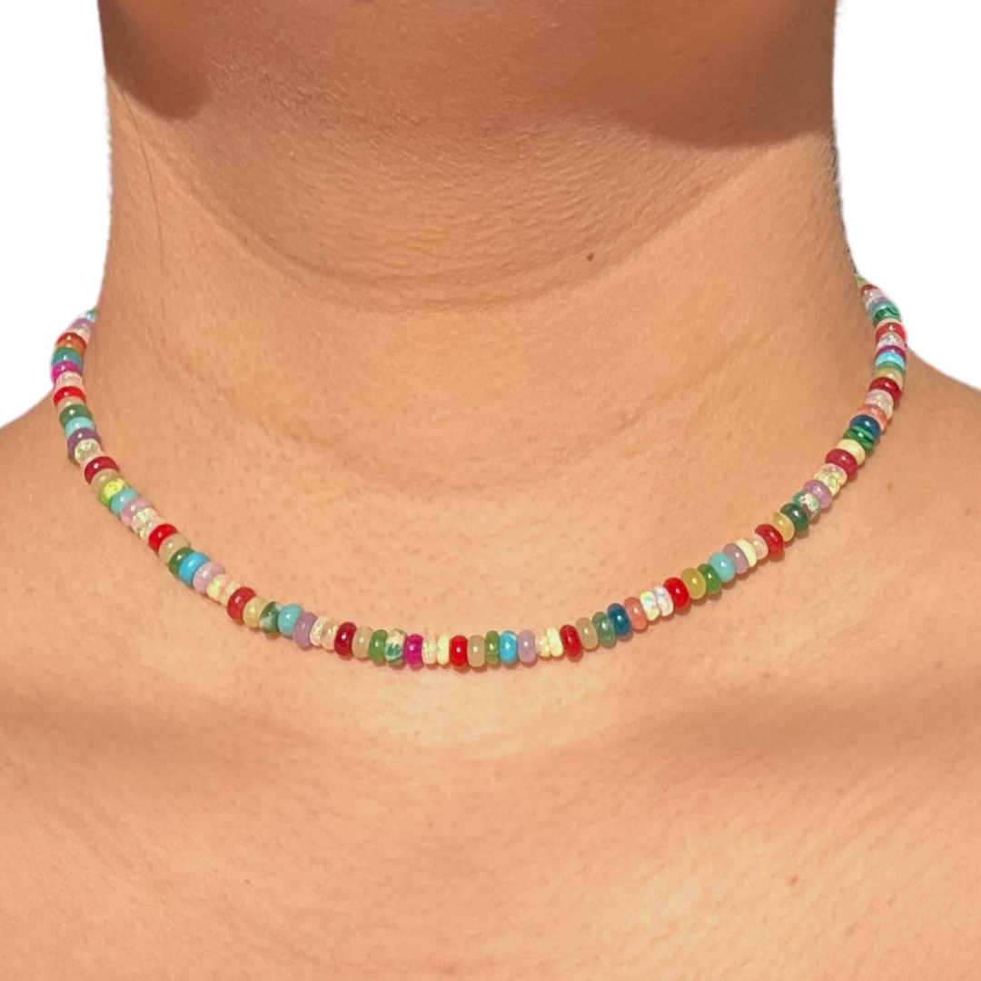 Edelsteinkette Glitter & Rainbows