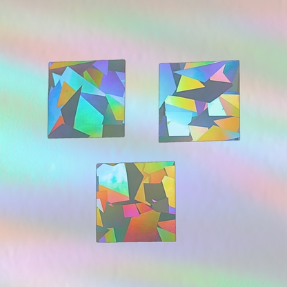 Suncatcher Fenstersticker 3er Set Quadrate