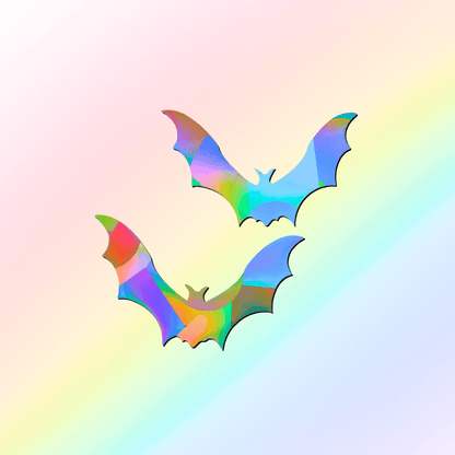 Suncatcher Fenstersticker 2er Set Fledermäuse