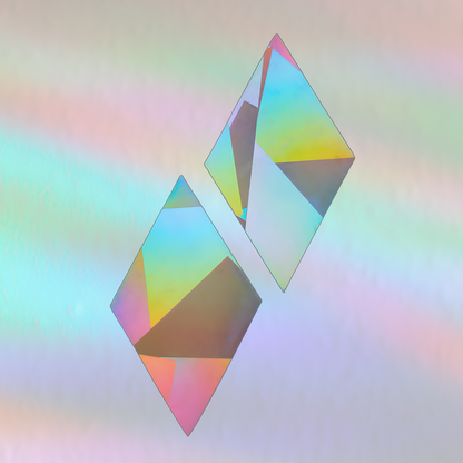 Suncatcher Fenstersticker 2er Set Diamanten