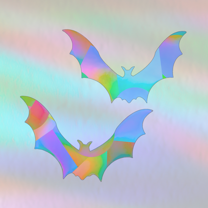 Suncatcher Fenstersticker 2er Set Fledermäuse