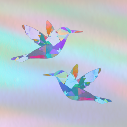Suncatcher Fenstersticker 2er Set Kolibri