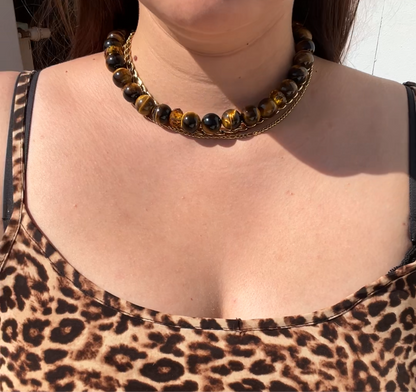 Tigerauge Edelsteinkette