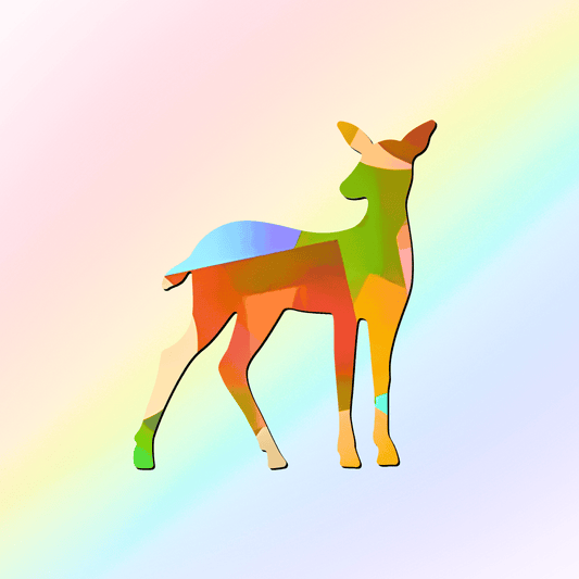 Suncatcher Fenstersticker XL Reh