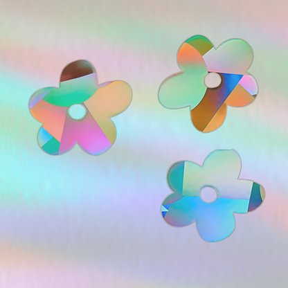 Suncatcher Fenstersticker 3er Set Blümchen