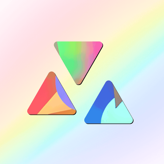 Suncatcher Fenstersticker Dreiecke