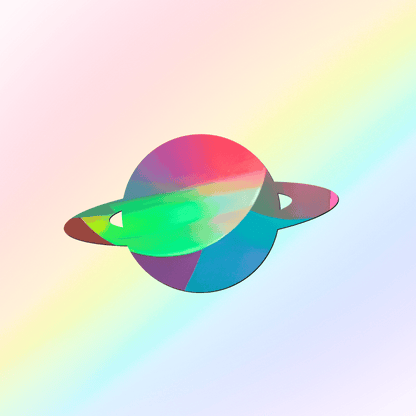 Suncatcher Fenstersticker Saturn