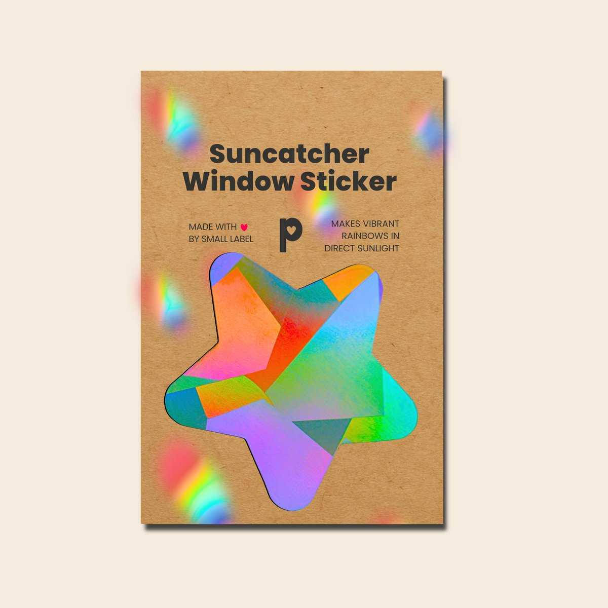 Suncatcher Fenstersticker Stern