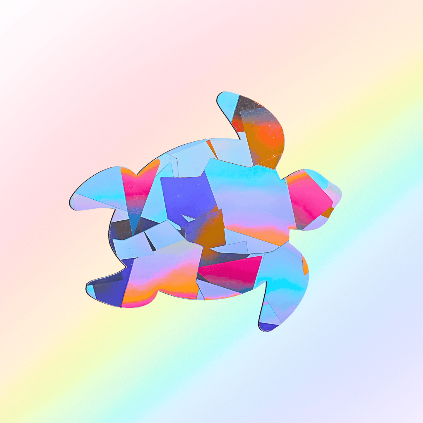 Suncatcher Sticker Schildkröte