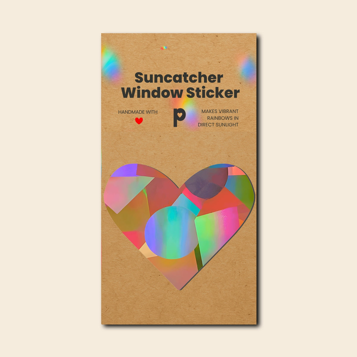 Suncatcher Fenstersticker XL Herz