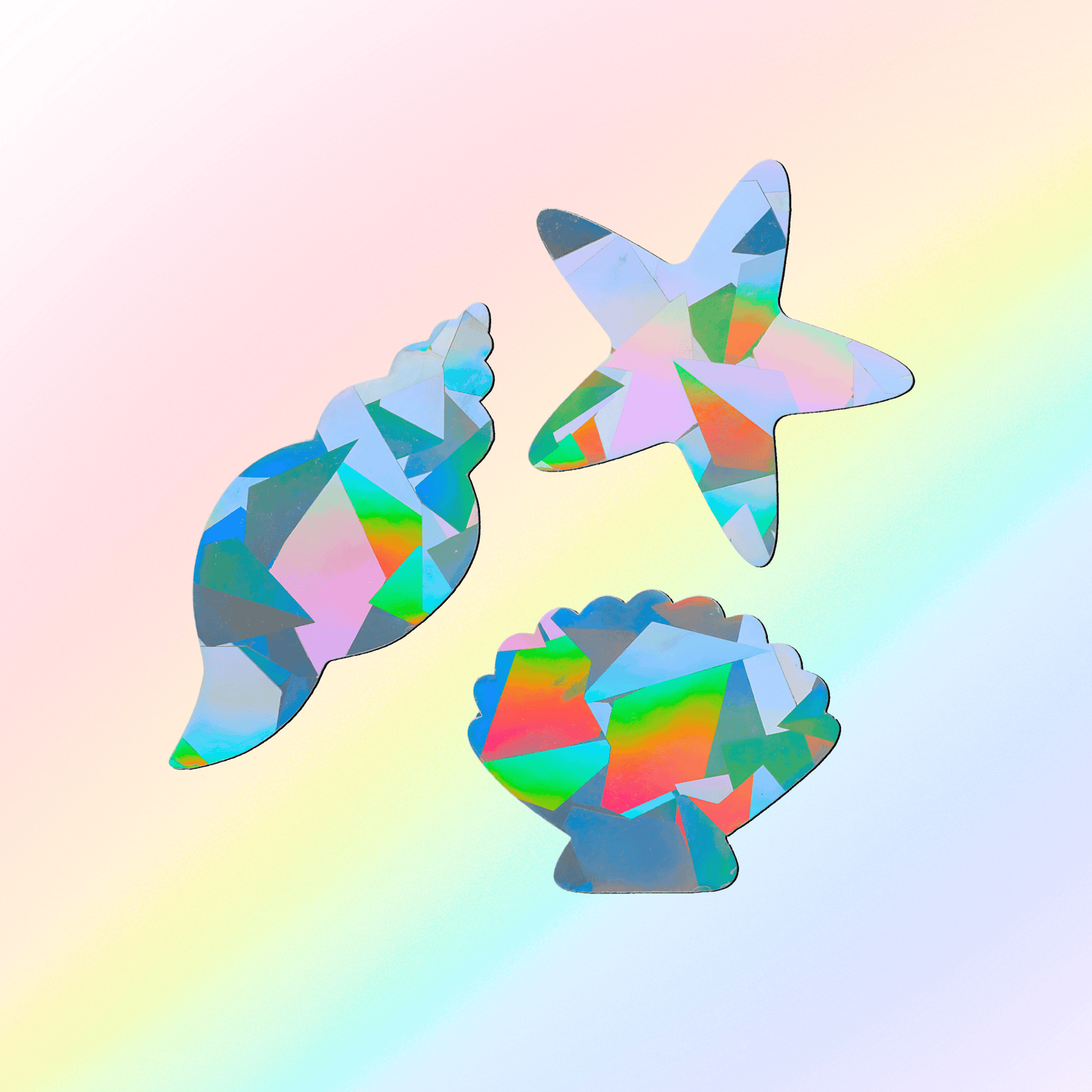 Suncatcher Fenstersticker Set Meer