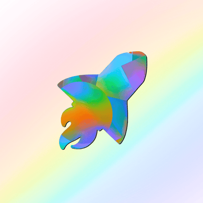 Suncatcher Fenstersticker Rakete