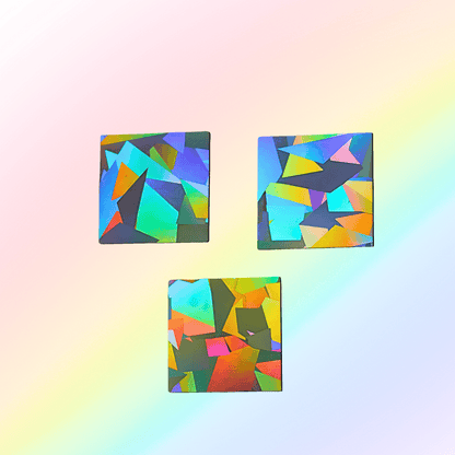 Suncatcher Fenstersticker 3er Set Quadrate