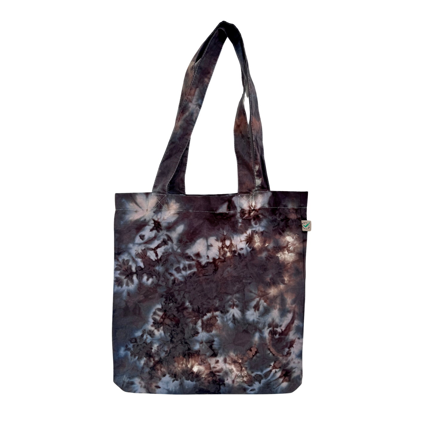 Ice Dye Baumwolltasche braun