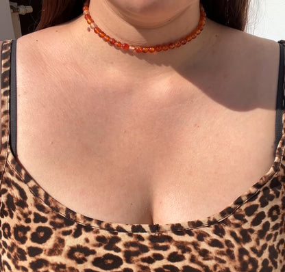 Karneol Edelsteinkette