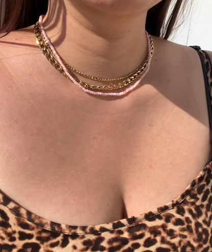 Mini Opal Edelsteinkette
