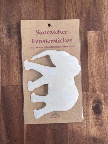 Suncatcher Fenstersticker XL Elefant